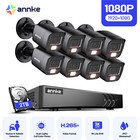 Annke 8ch 5mp Lite Dvr 1080p Cctv Security Camera System Color Night Vision 2tb