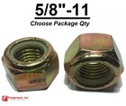 5 8-11 Grade 8 Nylon Insert Lock Nuts Nylock Yellow Zinc Plated High Strength