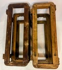 Vtg Antique Singer Treadle Sewing Machine Cabinet Table Wood Drawers Frame Stack