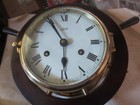Vintage Brass Ships Bell Clock Schatz Wind Up Germany 6 Inch Dial