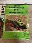 Vintage Deutz Tractor Brochures Lot Of 4 D6206 D4006 Pto Hp Advertising