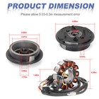 2000 2001 2002 Stator   Rotor Flywheel For Polaris Sportsman 500 Rse 6x6 Duse Ho