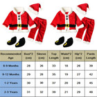 Baby Boys Girls Christmas Santa Claus Holiday Outfit Kids Fancy Dress Warm Suit