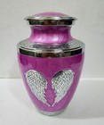 Angel Wings Urn Pink For Human Ashes Adult Cremation Urns In Velvet Bag 10  Us