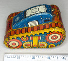 Louis Marx Roll Over Tank No  5 Tin Litho Wind Up Toy Vtg 1950s Works See Video
