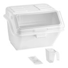 12 6 Gallon Ingredient Storage Bin W  Flip Lid Scoop 200 Cup Flour Sugar