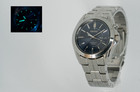 Seiko Kinetic Stainless 5m63 Blue Dial New Capacitor   Crystal Serviced Clean