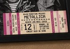 Metallica Signed Photo Reprint Framed W  1989 Concert Ticket Reprint