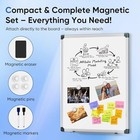 24  X 18  Magnetic Whiteboard For Wall Dry Erase Board With Silver Frame Hanging