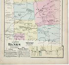 1871  Banks - Smithport  Twnshp Plat Map Pennsylvania Indiana Cty Original
