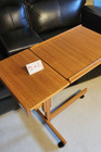 Danish Teak Wood Rolling Bed Reading Table Tv Tray Mid Century Modern L  sbord  2