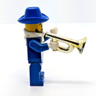 Lego Cavalry Colonel Minifigure With Chrome Bugle  Custlass And Gun  ww003 