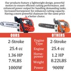 25 4cc 12  Gasoline Chainsaw Powered Wood Cutting Engine Gas 2-cycle Chain Saw