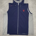 Zero Restriction Champ Hoodie Vest Xxl Blue Zip Golf Hybrid Performance Nwot