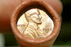 1959 D Lincoln Cent Original Bank Wrap Roll Chicago Trust Obw Penny Roll