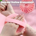 Soft Silicone Body Scrubber Exfoliating Bath Brush Shower Massage Cleansing Pad