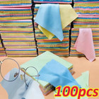 Solid Color Microfiber Glasses Cleaning Cloth High Quality Soft Chamois Eyeglass