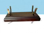Wooden Spyglass Display Stand-brass Holder Rack Vintage Telescope Stand
