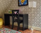 Dollhouse Miniature Battery Light Modern Floor Lamp Silver 1 12 Scale