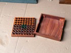 Vintage Wooden Reversi Othello Travel Board Game Sheesham Wood Made In India