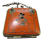 Jewelry Antique Vintage Estate Find 1930 s Mickey And Minnie Mouse Metal Purse