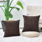 2 Pack Chenille Throw Pillow Covers Cases 18  Couch Sofa Home Decoration Coffee