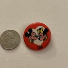 Walt Disney Vintage Mickey Minnie Mouse Luv Pin Button Pb1