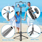 Selfie Stick Tripod With Bluetooth Remote Portable For Iphone And Android Phones