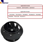 Blower Fan  2pcs  Fits For Huebsch Speed Queen And Ipso Dryer Replaces 70123301 