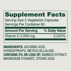 Ultra Strength Vitamin C 2000mg Immune Support 120 Capsules Vegan Gluten Free