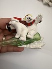 4 Coca-cola Polar Bear Christmas Ornaments Lot 2003 2004 2007 Coke Holiday