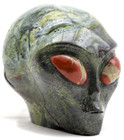 Xl Incredible Dragon Blood Jasper Crystal Alien Head Red Jasper Eyes Star Being