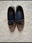 Louis Vuitton Lv Monogram Bow Accents Loafers Womens Size 37