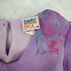 Whimsigoth Fairy Purple Floral Chiffon Dress Girls Size 8 Vtg 2000s Simply Basic