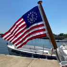 American Yacht Ensign Flag 12x18 Inch Embroidered Us Yacht Ensign Nautical Boat