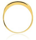 10k Solid Yellow Gold Cz Ring