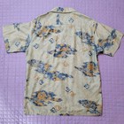 Vintage Tropicana Men Hawaiian Shirt Loop Collar 1950s 1960s Lrg med Tiki