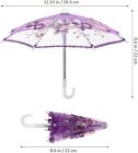 Set Of 12 Tiny small Lace Embroidered Parasol Umbrella  8 Inches Only  For Wedd