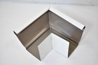 White Painted Aluminum Box Miter 6  Outside 90   Inside Corner Gutter Joiner
