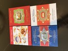 Mount Vernon Christmas Ornaments Lot Of 4 2011-2014 24k Gold Finish Boxed