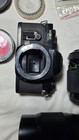 Vintage 35mm Film Camera   Lens Lot Nikon Fg-20 Nikomat Ksx Super   Lenses Filte