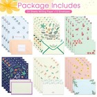 Stationary Set Cute Letter Writing Kit 24 Paper 12 Envelopes 6 Styles 36 Pack