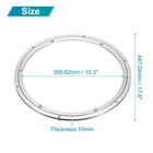 17 6 Inch Aluminum Lazy Susan Metal Rotating Turntable For Dining-table Silver