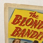 The Blonde Bandit - Wonderful Bad Girl Lobby  Title Card  original 11x14