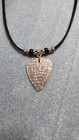 Handmade Stevie Ray Vaughn Aluminum Guitar Pick Necklace