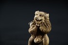 Japanese Netsuke By Tadamori     Child In Beast Costume  Signed  5   cm
