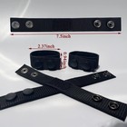 4 Pcs Nylon Duty Belt Keepers Double Snaps For 2   Wide Police Duty Belt  Black