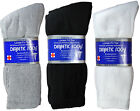 12 Pairs Men s Health Circulatory Diabetic Cotton Crew Socks 9-11 10-13 13-15