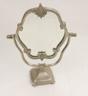 Victorian Style Metal Silver Vanity Mirror