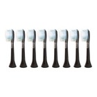 8-pack Philips Diamondclean Adaptive Clean Black Brush Heads   No Box